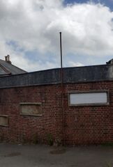 Mounting pole for Hollington Laundry Air Raid Siren